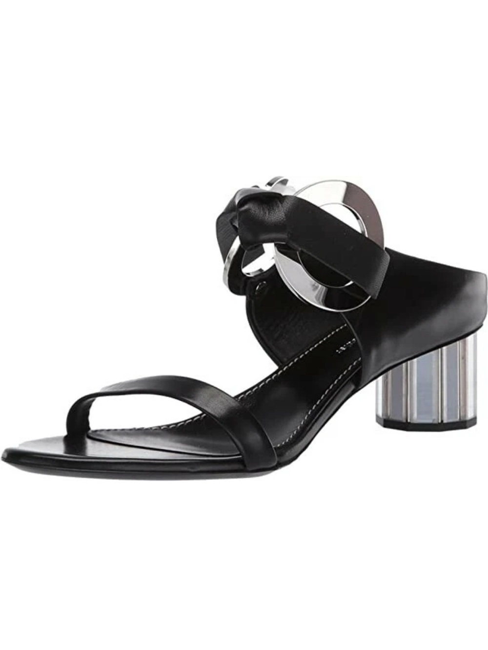 Proenza Schouler Black Ribbon Block Heel Sandals -new shoes